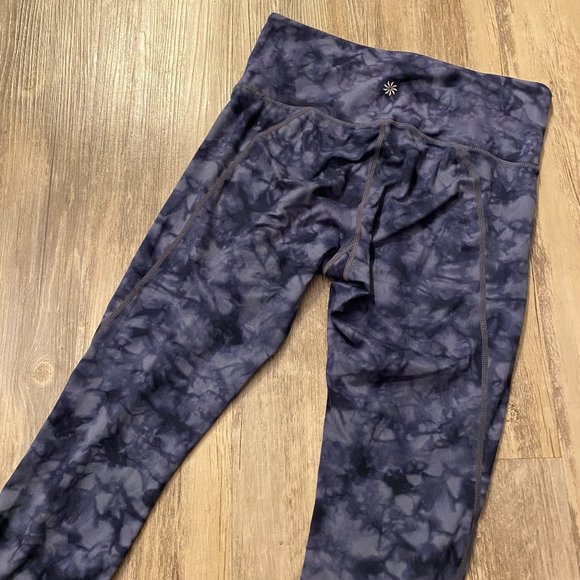 Athleta Pants - Blue Tie-Dye Athleta Cropped Leggings